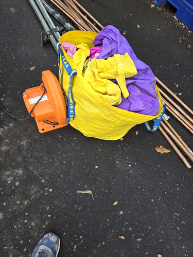 Yellow purple inflatable - yellow, &